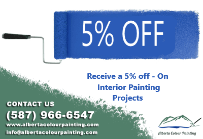 Five percent off interior painting offer